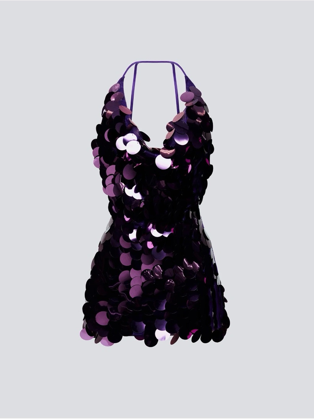 Finesse Purple Sequin Mini Dress
